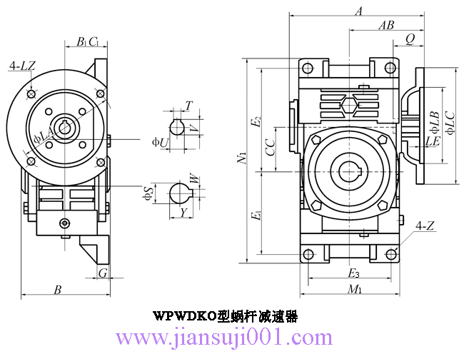 WP、WD型蝸桿減速機(jī)